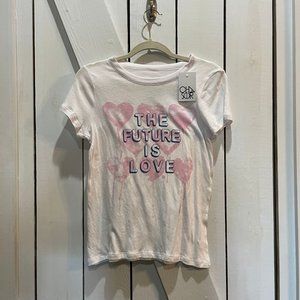 NWT Chaser the future is love graphic heart tee small
